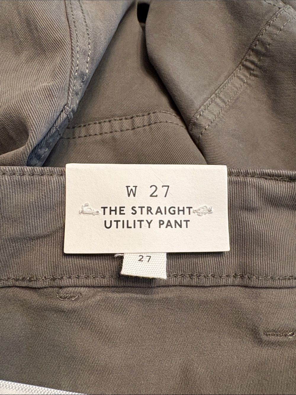 Madewell women’s Utility Straight-Leg Pants faded olive Size 27 NWT - Picture 7 of 10